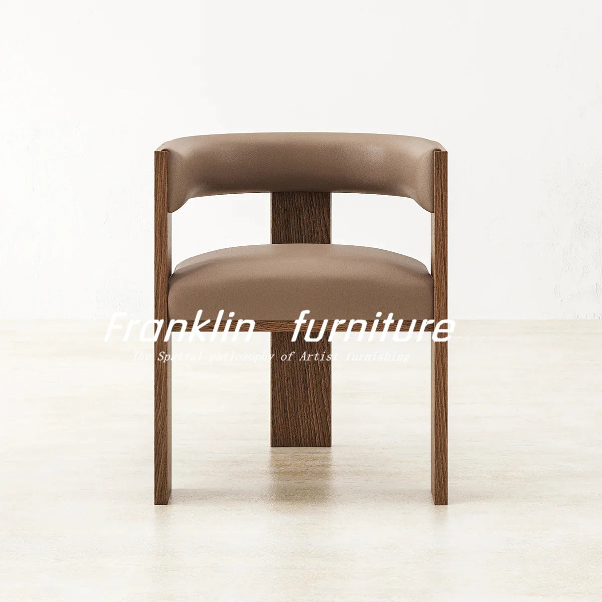 Ellington Collection | Sculptural Rattan-Woven Cane-Woven Dining Chairs - revealing tonal warmth and surface patina under ambient light in a Mid-Century Modern dining room setting.