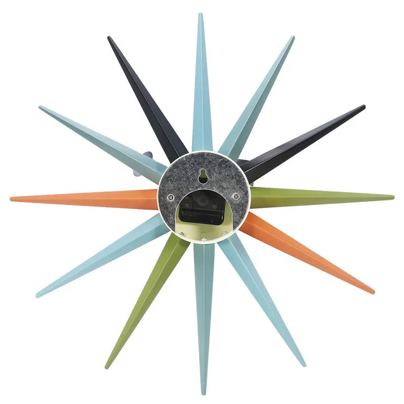 The Astoria Sunburst Walnut Wall Clock