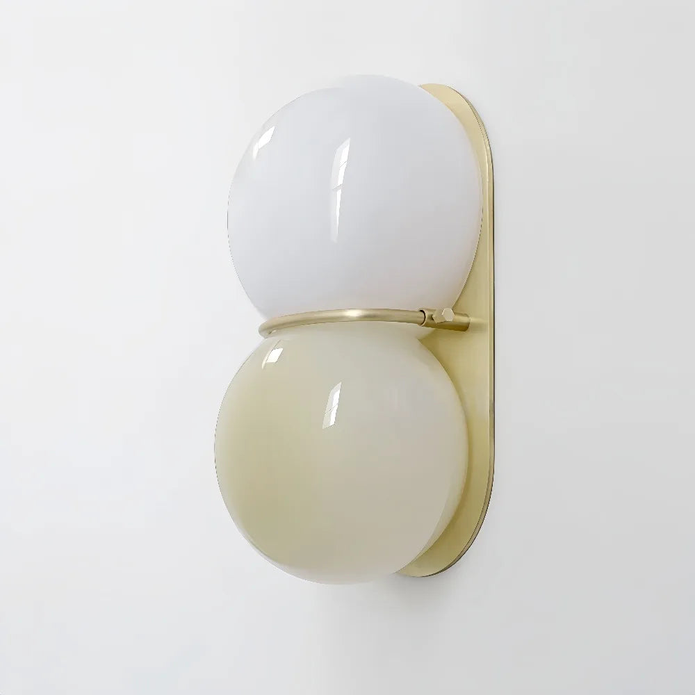 Belmont Collection | Angular Steel-Framed French Cream Sconce - highlighting material texture and craftsmanship detail in a Mid-Century Modern living room setting.