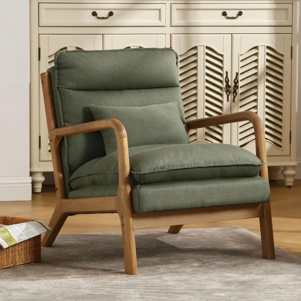 Belmont Collection | Tapered-Leg Walnut & Brass - highlighting material texture and craftsmanship detail in a Mid-Century Modern living room setting.