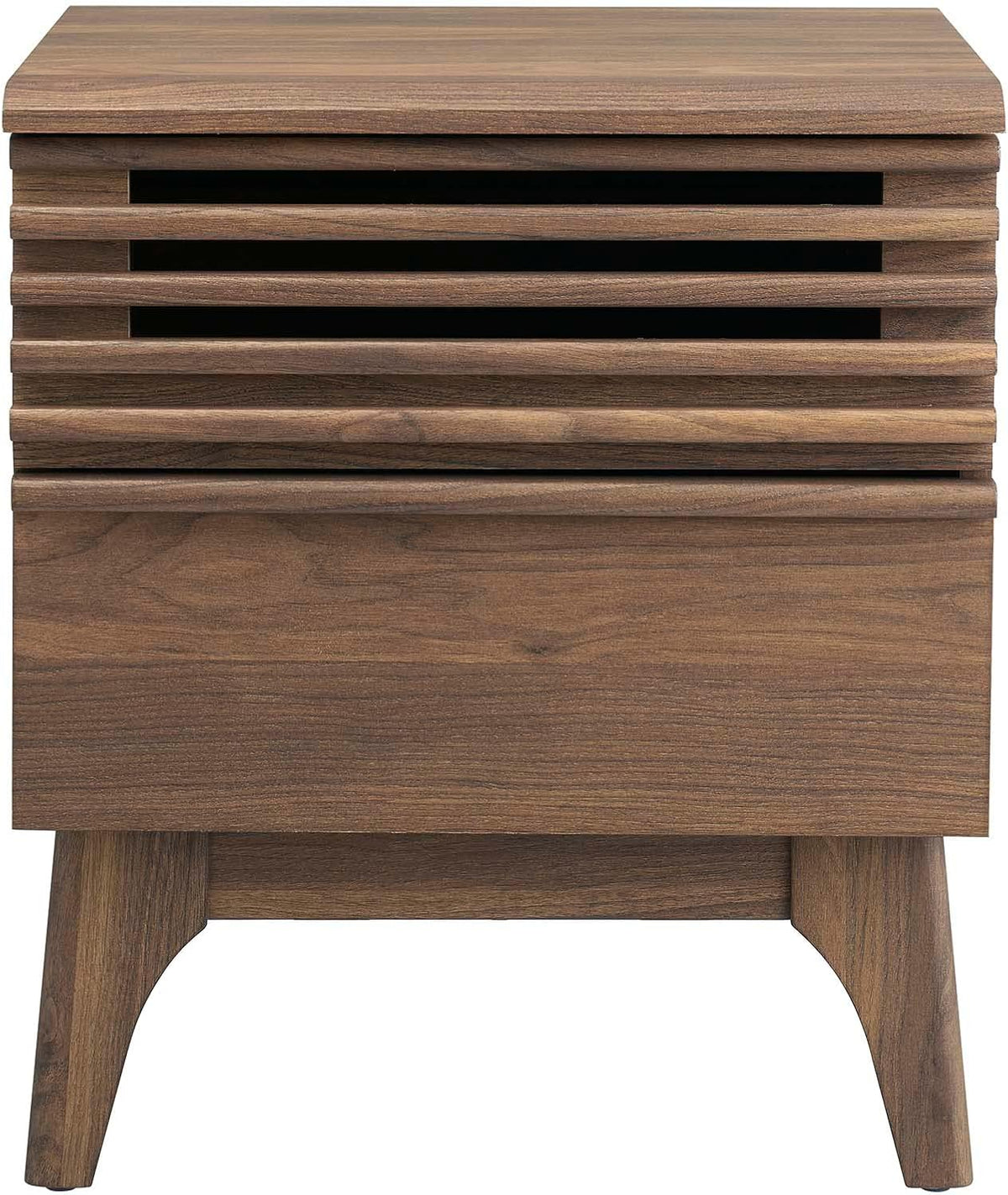 Modway Render Mid-Century Modern, Nightstand, Walnut