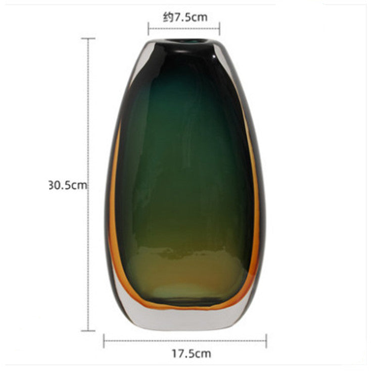 Modern Light Luxury Colored Glass Vase