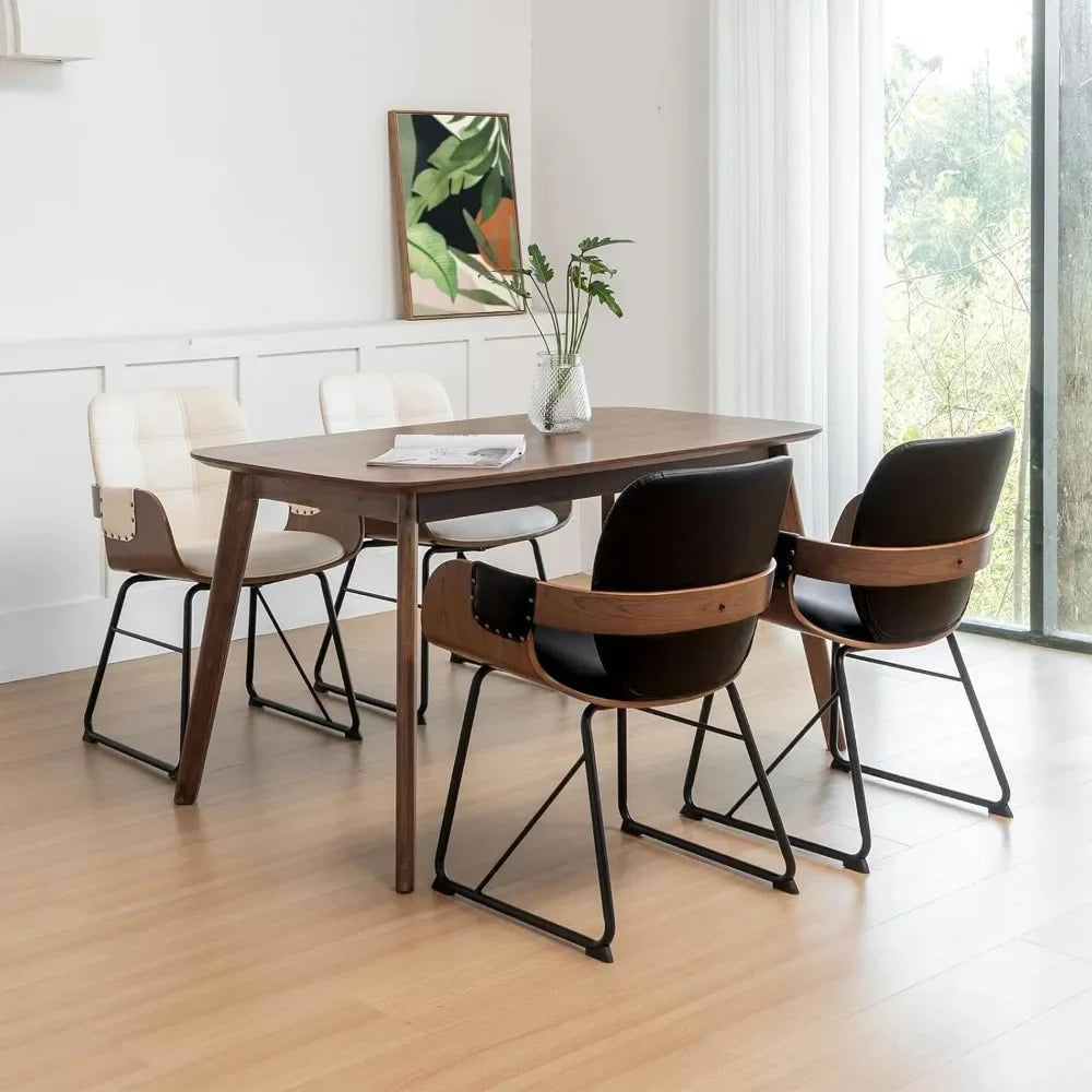 The Cordoba Walnut Dining Chairs - Set of 2