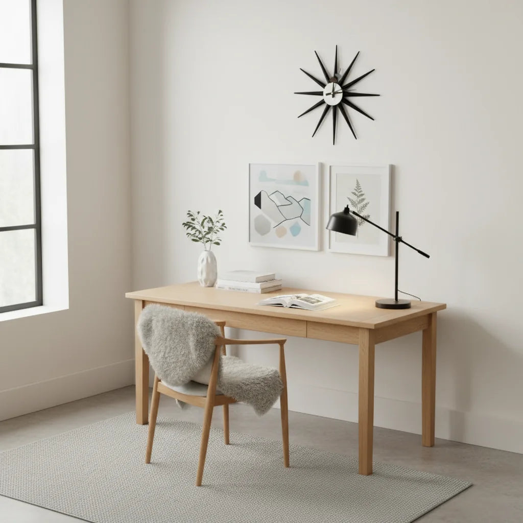The Astoria Sunburst Walnut Wall Clock