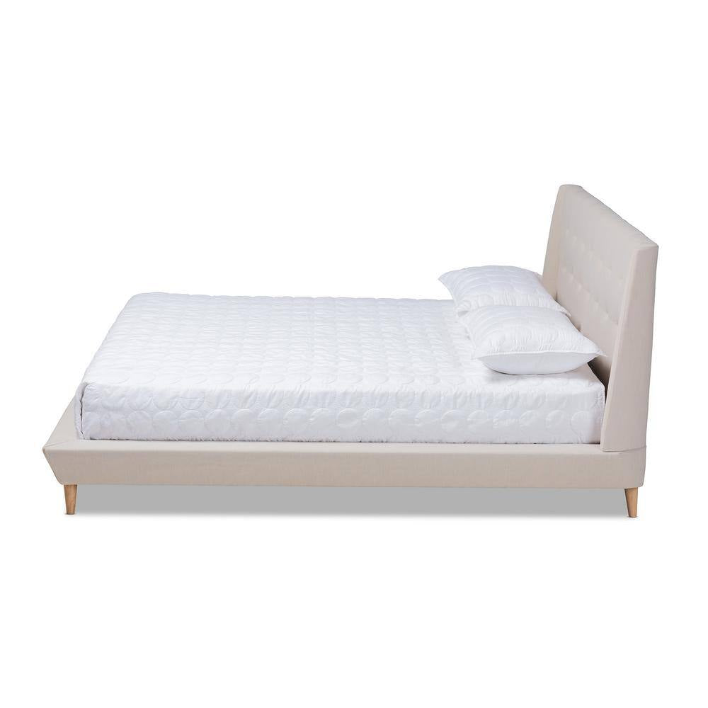 Naya Beige King Platform Bed