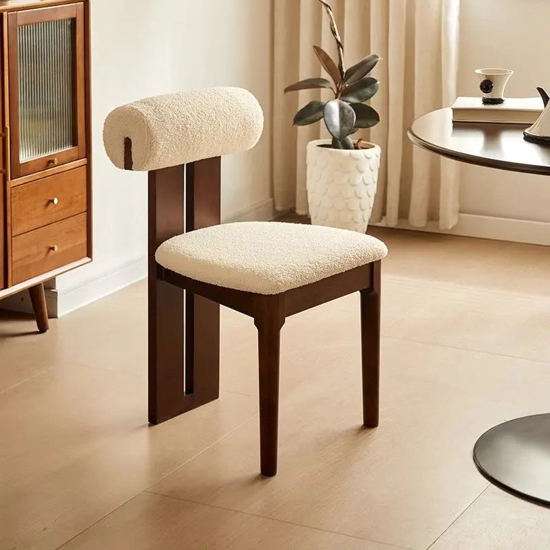 Dresden Collection | Tapered-Leg Atomic-Era Walnut Dining Chair - captured in a curated lifestyle vignette in a Mid-Century Modern dining room setting.