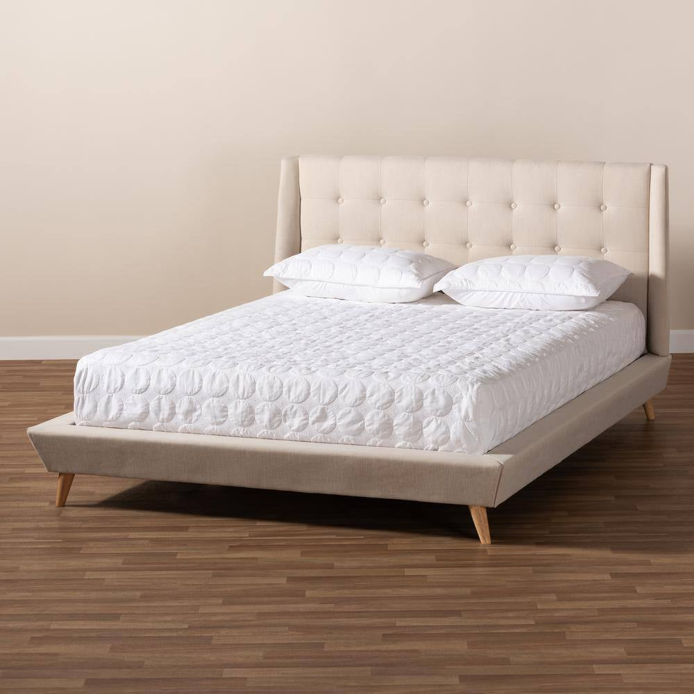 Naya Beige King Platform Bed