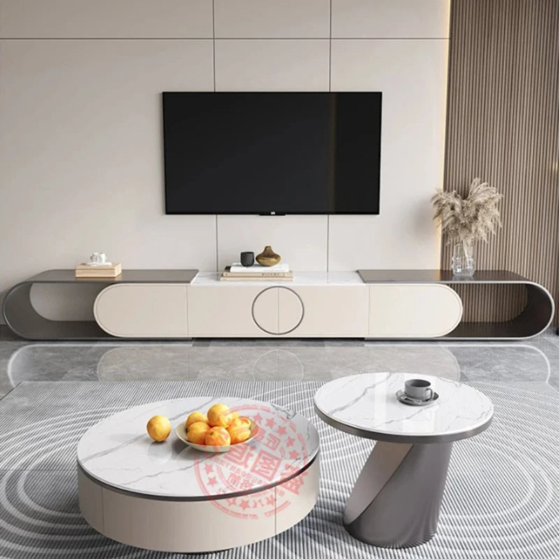 Cordoba Collection | Tapered-Leg Brass-Accented Walnut Media Console - revealing tonal warmth and surface patina under ambient light in a Mid-Century Modern entryway setting.