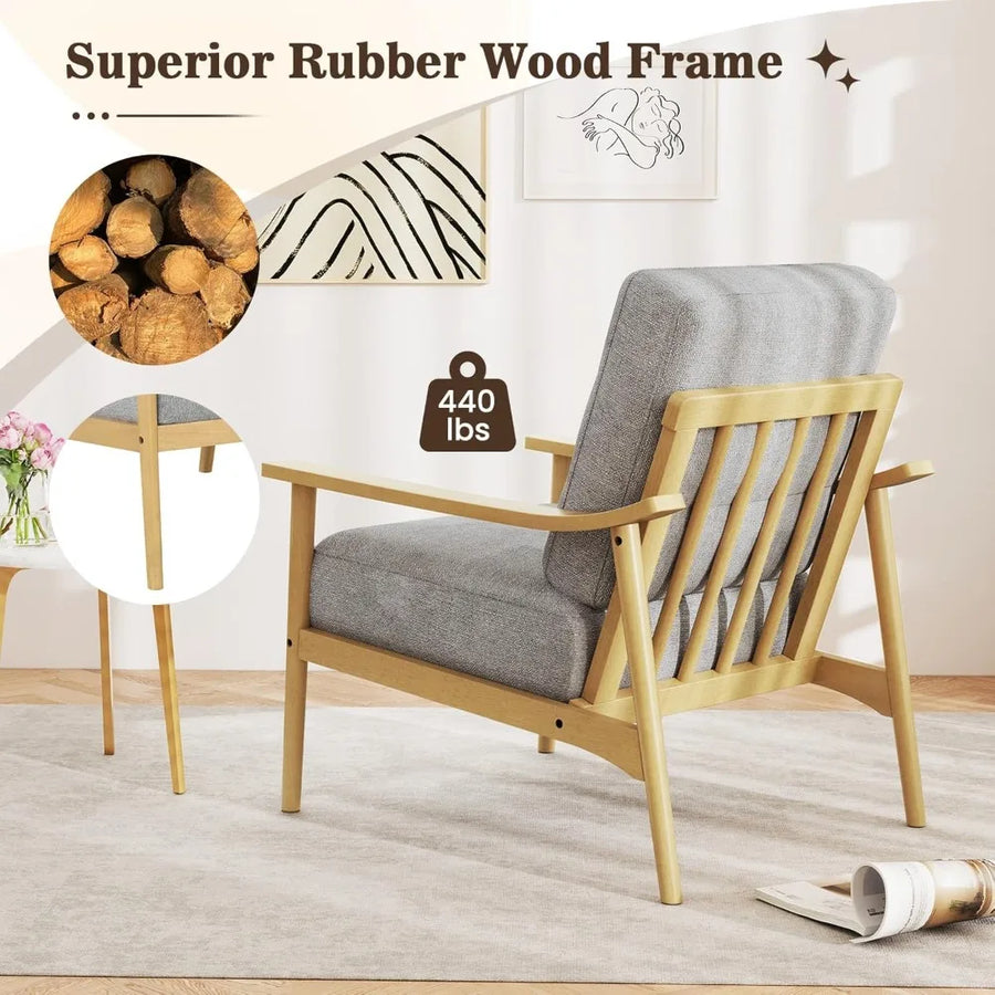 Dresden Collection | Tapered-Leg Atomic-Era Walnut & Wool Accent Chair Set - showcasing full sculptural form and curated finish in a Mid-Century Modern living room setting.