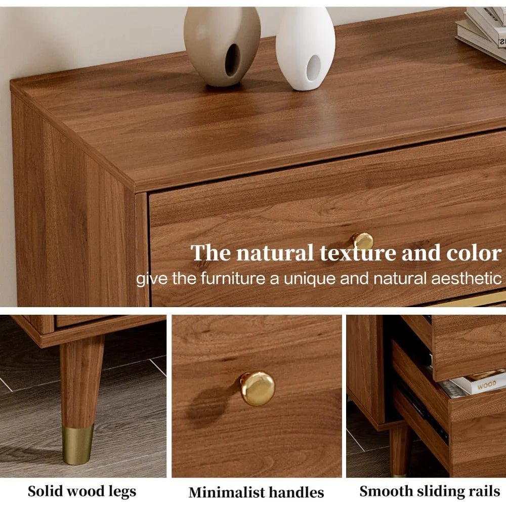 The Belmont Walnut 9-Drawer Dresser