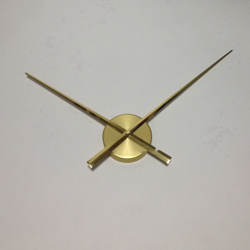 Contemporary Minimalist Metallic DIY Wall Clock