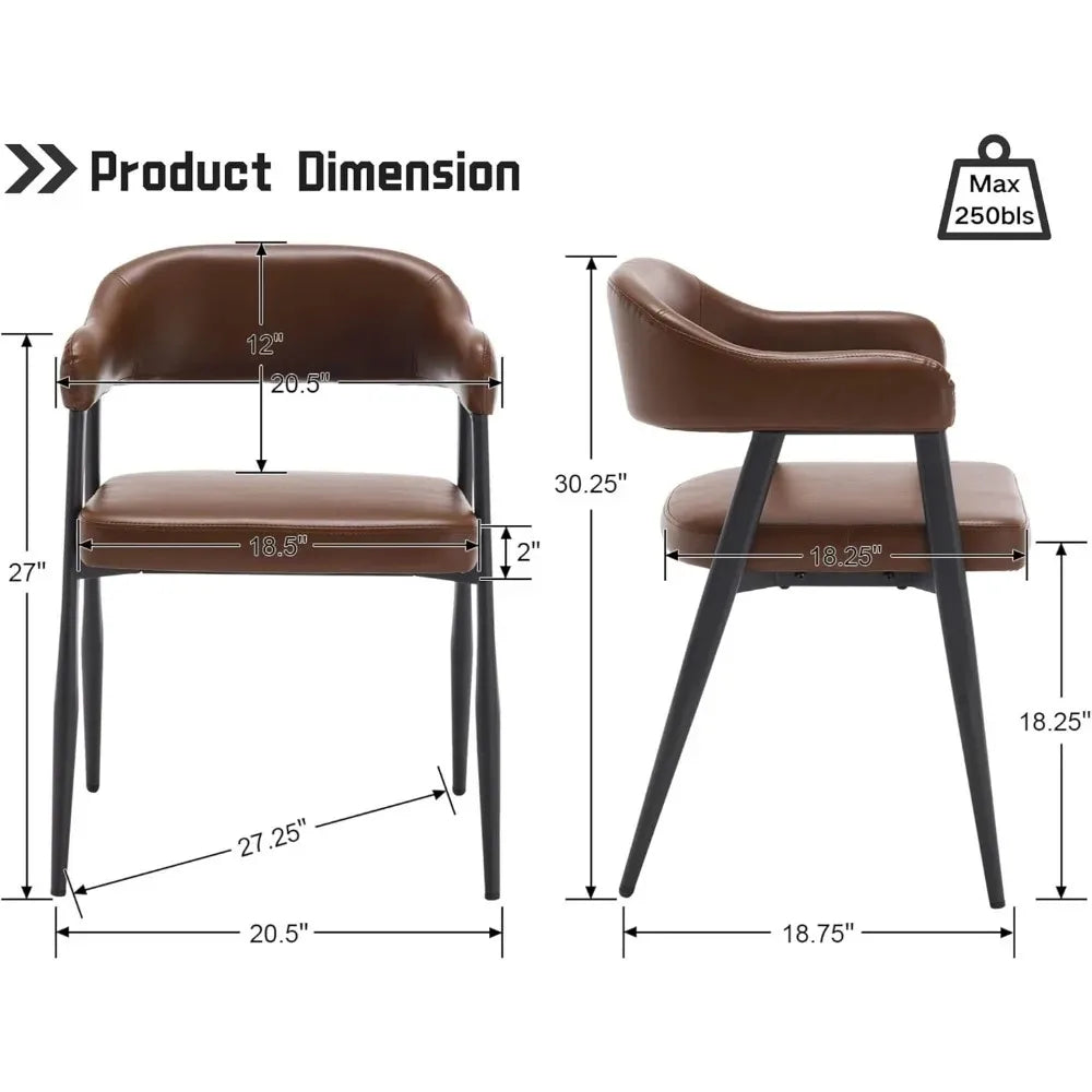 Astoria Collection | Geometric Marble-Topped Leather Armchairs - Set of 2 - highlighting material texture and craftsmanship detail in a Mid-Century Modern living room setting.
