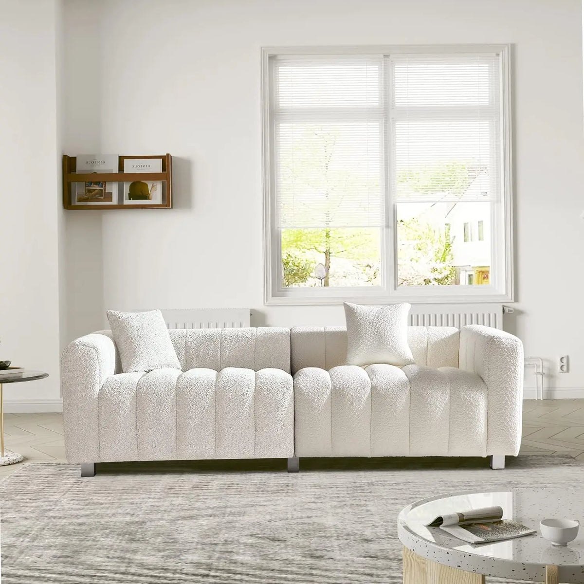 The Fontaine Boucle Three-Seater Sofa