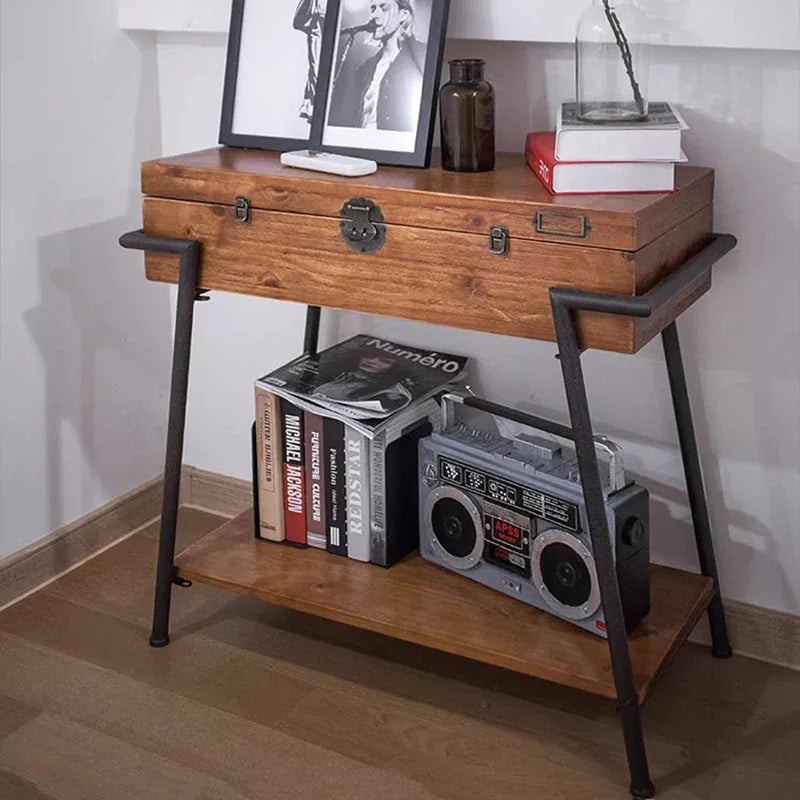 Dresden Collection | Streamlined Walnut Console - showcasing full sculptural form and curated finish in a Mid-Century Modern entryway setting.