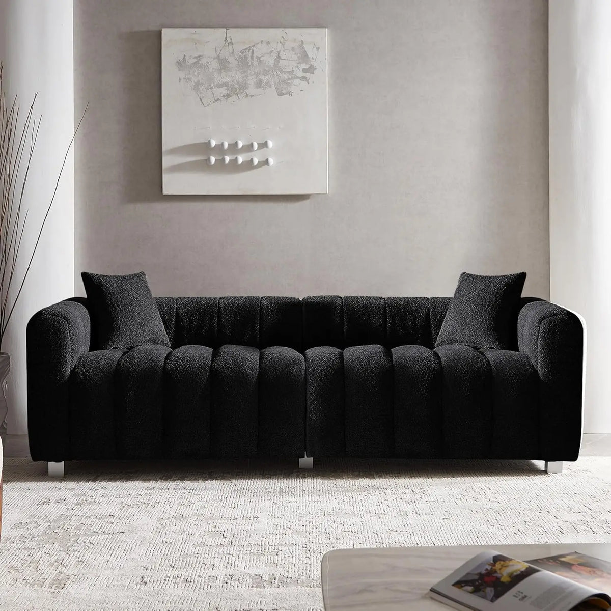 The Fontaine Boucle Three-Seater Sofa