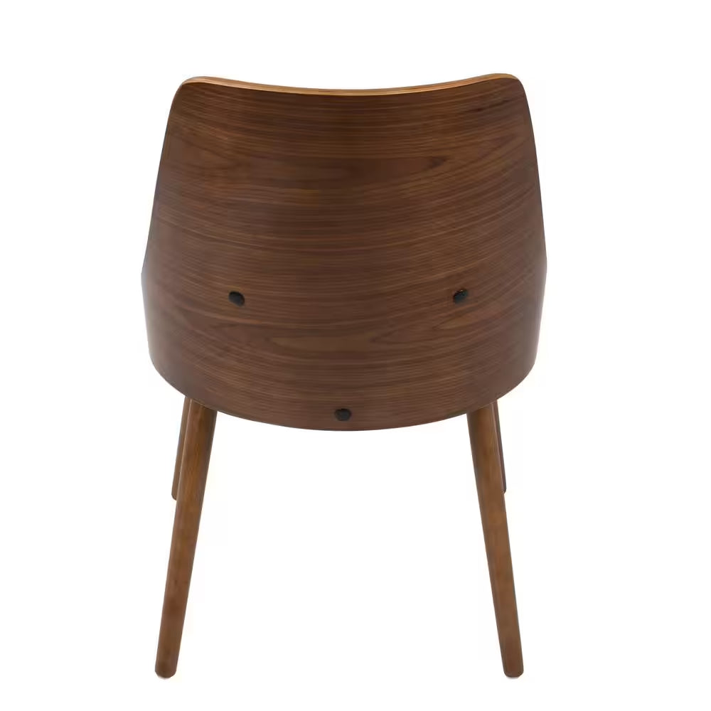 Elevate Your Dining Space with the Anabelle Mid-Century Walnut & Cream Chair! 🍽️✨