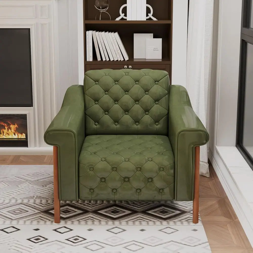 The Fontaine Emerald Velvet Lounge Chair