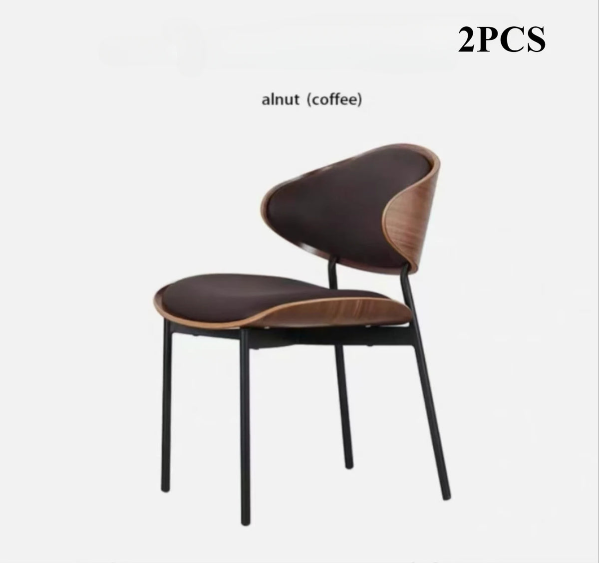 The Fontaine Cognac Leather Dining Chairs