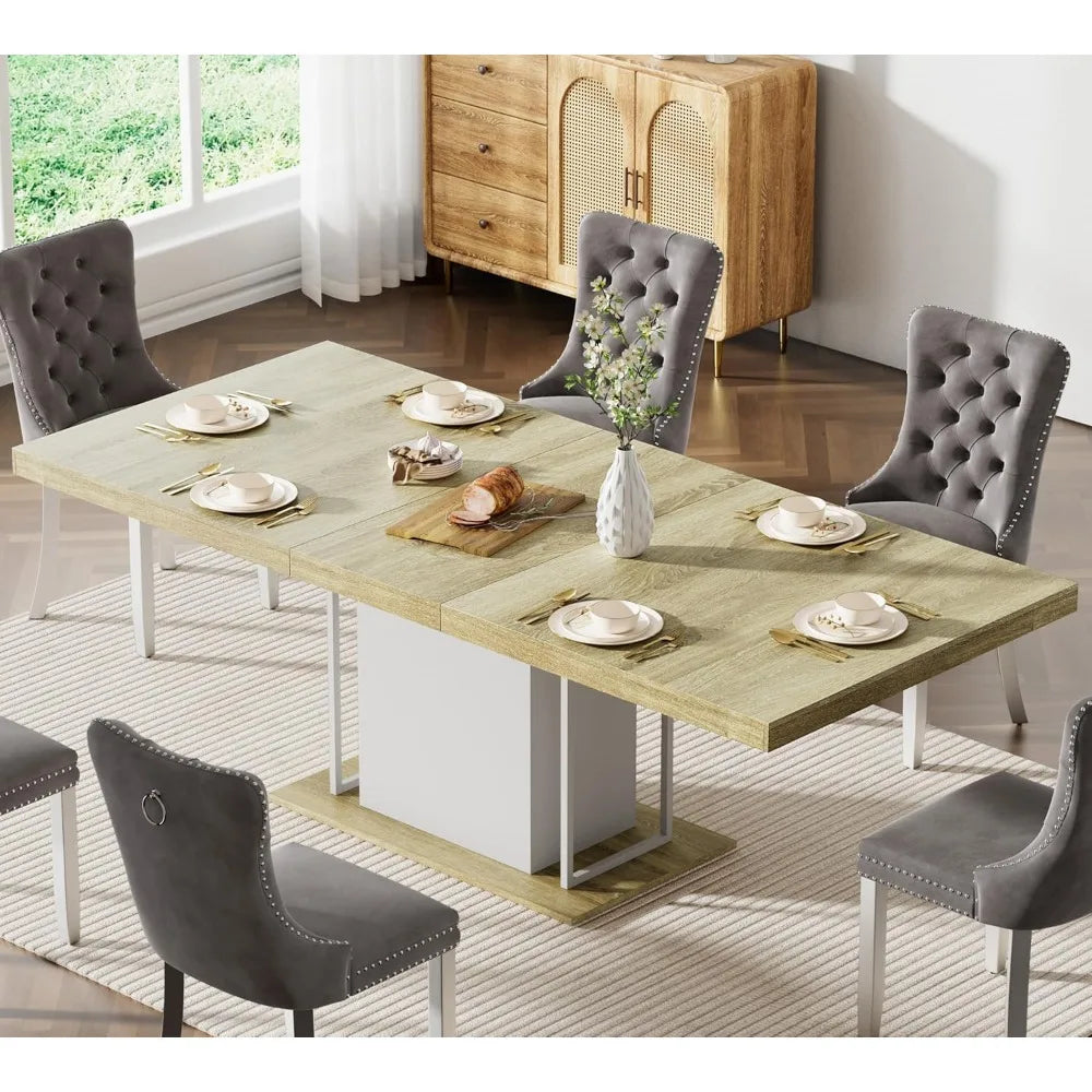 Ellington Collection | Tapered-Leg Brass-Accented Walnut Extension - highlighting material texture and craftsmanship detail in a Mid-Century Modern living room setting.