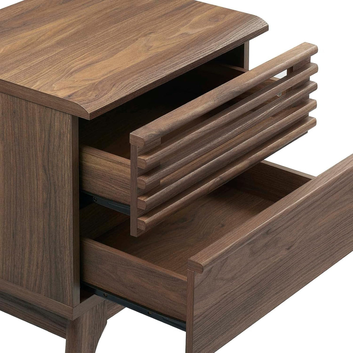 Modway Render Mid-Century Modern, Nightstand, Walnut