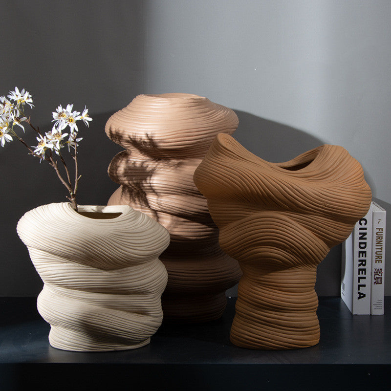 The Fontaine Glazed Ceramic Accent Vessels