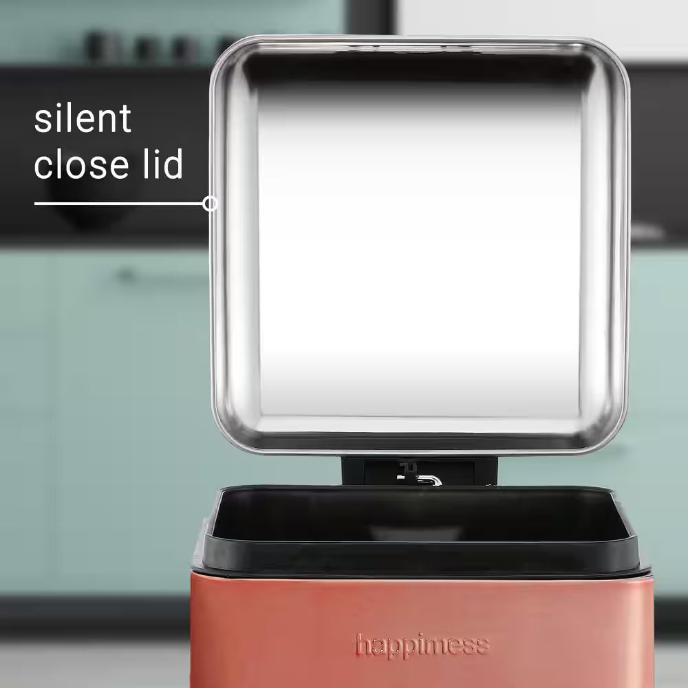 Betty Retro Mini 3.2 Gal. Rose Gold Step-Open Trash Can