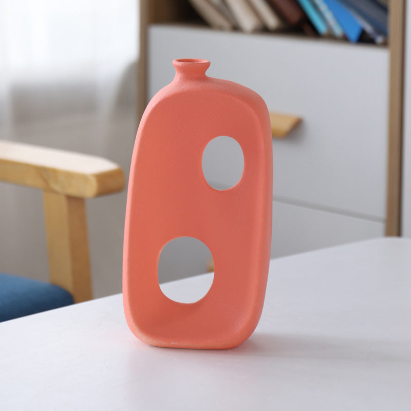 Abstract Elegance Ceramic Vase