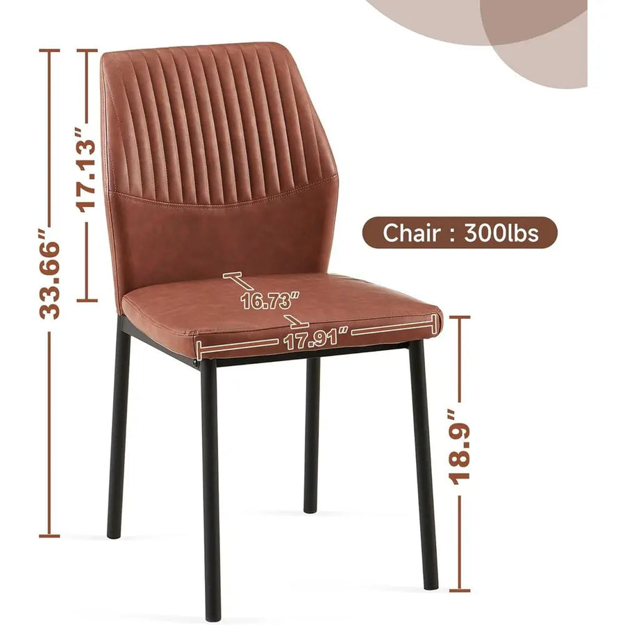 The Ellington Walnut Dining Chairs Set