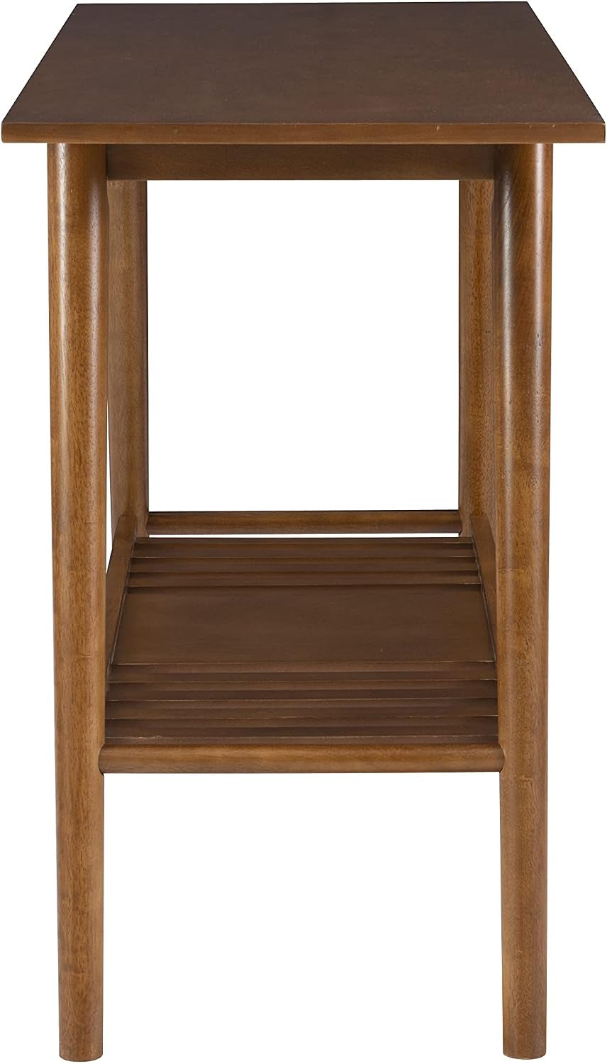 Linon Melissa Mid-Century Modern Walnut Console Table