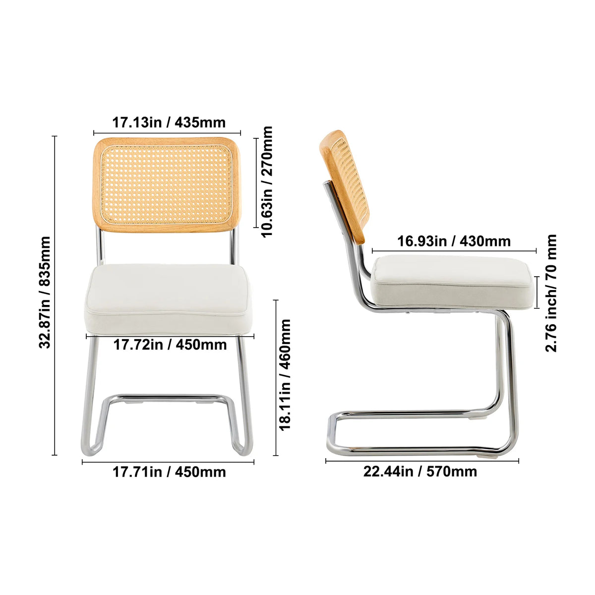 Elevate Your Space with Our Set of 4 Mid Century Modern Rattan Dining Chairs! 🌟 Upholstered Velvet & Retro Style Perfect for Any Room! 🪑✨