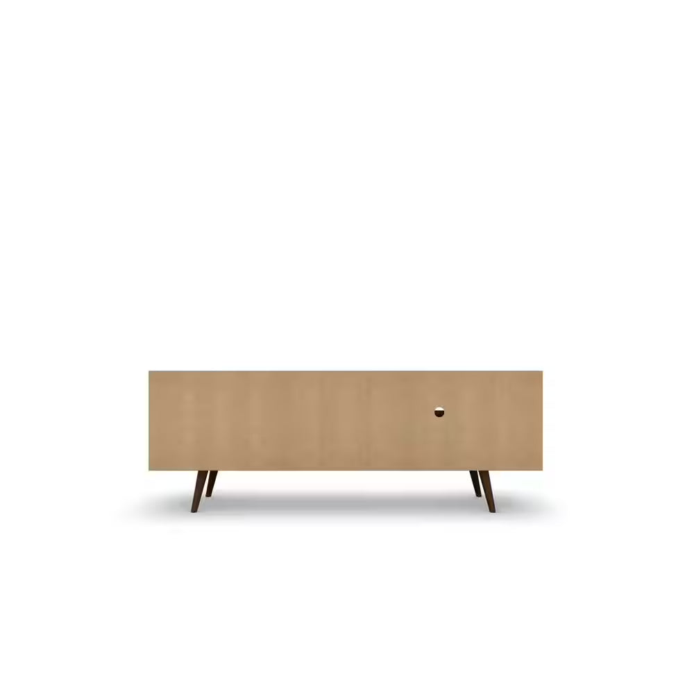 Liberty 62.99 In. Rustic Brown TV Stand Fits Tvs up to 60 In. with Storage Doors, Shelves and Cable Management