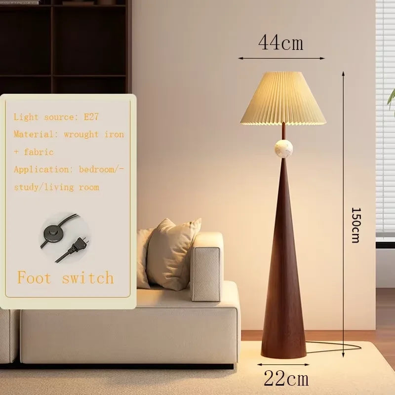 Dresden Collection | Sculptural Atomic-Era Walnut Floor Lamp - Curated Lighting for the Modern Living Collection | Woodies ON Woodlawn