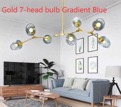 Fontaine Collection | Sculptural Atomic-Era Branch Chandelier - captured in a curated lifestyle vignette in a Mid-Century Modern living room setting.