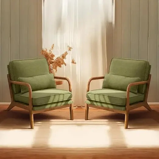 The Astoria Dark Forest Linen Accent Chair