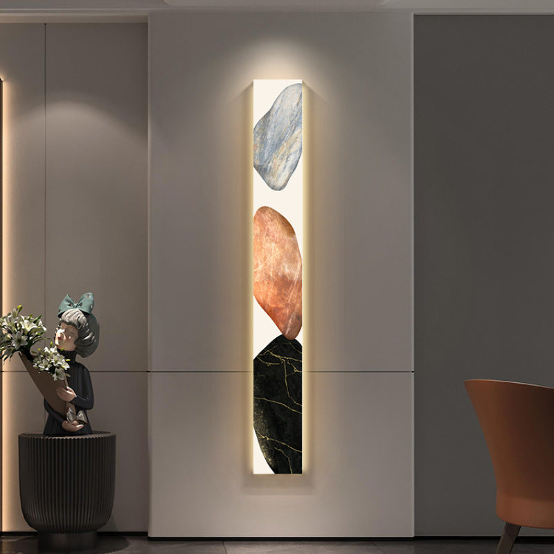 Elegant Canvas LED Wall Light - Modern Luxury Vertical Design