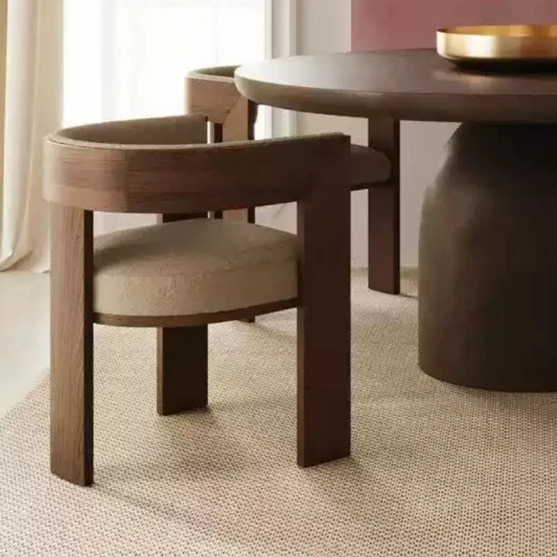 Ellington Collection | Sculptural Rattan-Woven Cane-Woven Dining Chairs - highlighting material texture and craftsmanship detail in a Mid-Century Modern dining room setting.