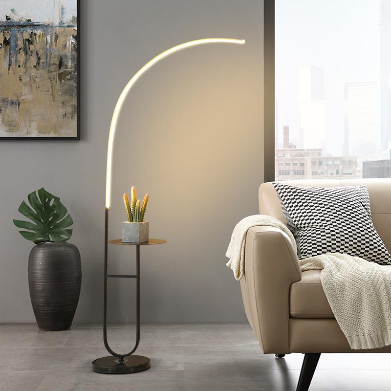 Ellington Collection | Sculptural Glass-Topped Walnut & Brass LED Bedside Lamp - highlighting material texture and craftsmanship detail in a Mid-Century Modern bedroom setting.