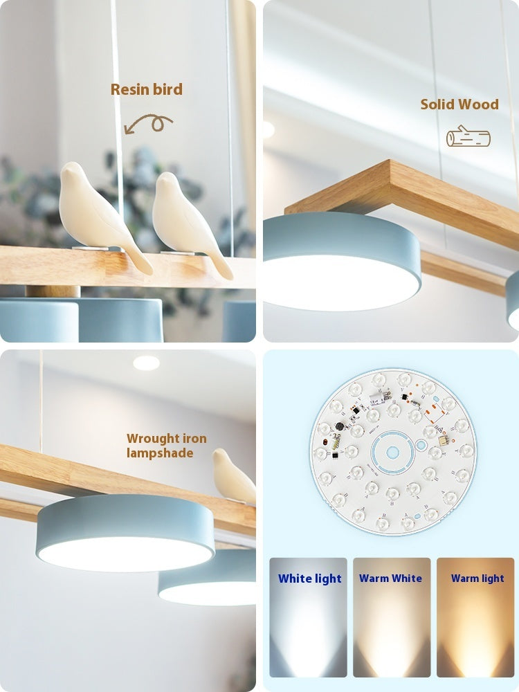 Belmont Collection | Sculptural Atomic-Era Walnut Constellation Chandelier - styled from an alternate angle revealing dimensional depth in a Mid-Century Modern living room setting.