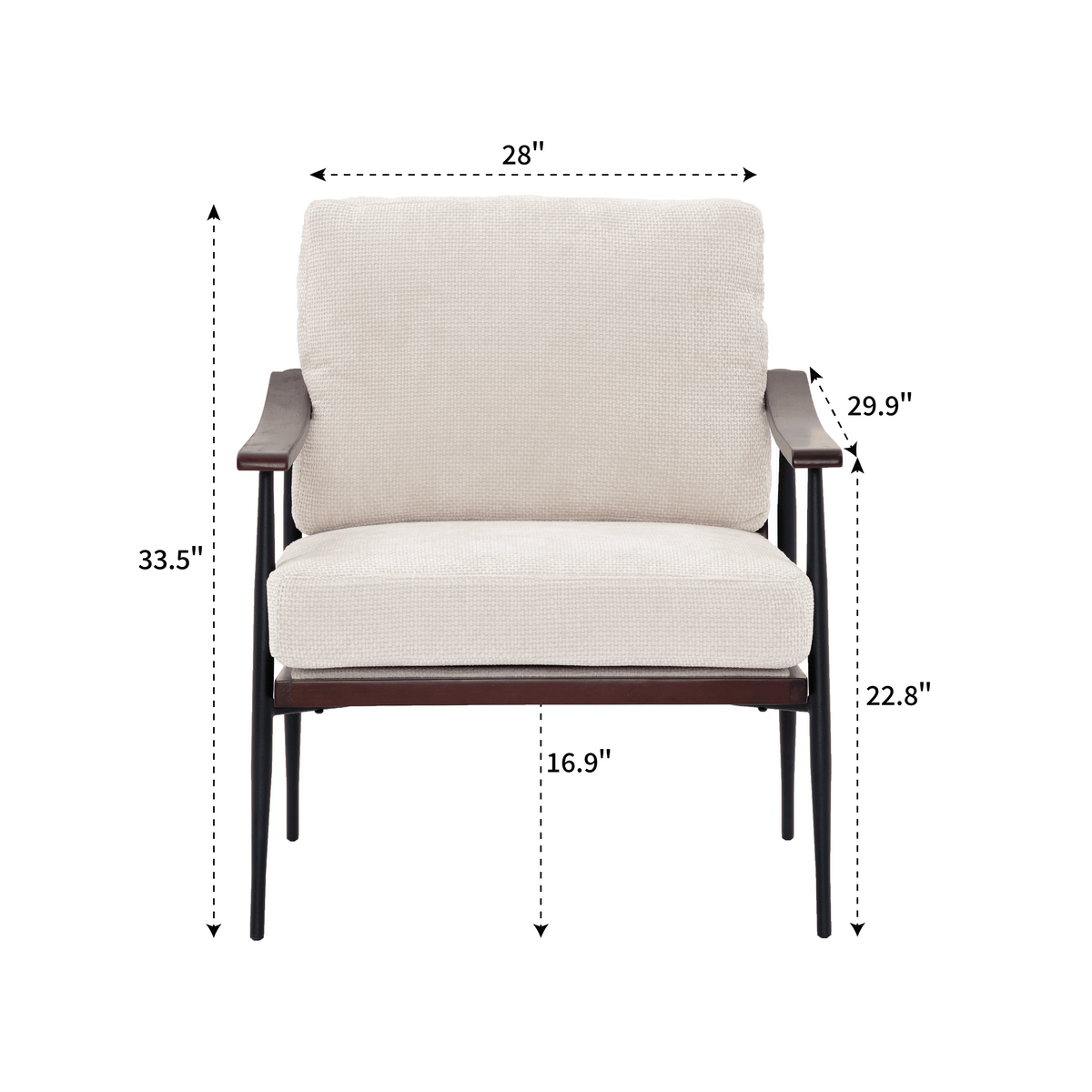 The Ellington Linen Accent Chair