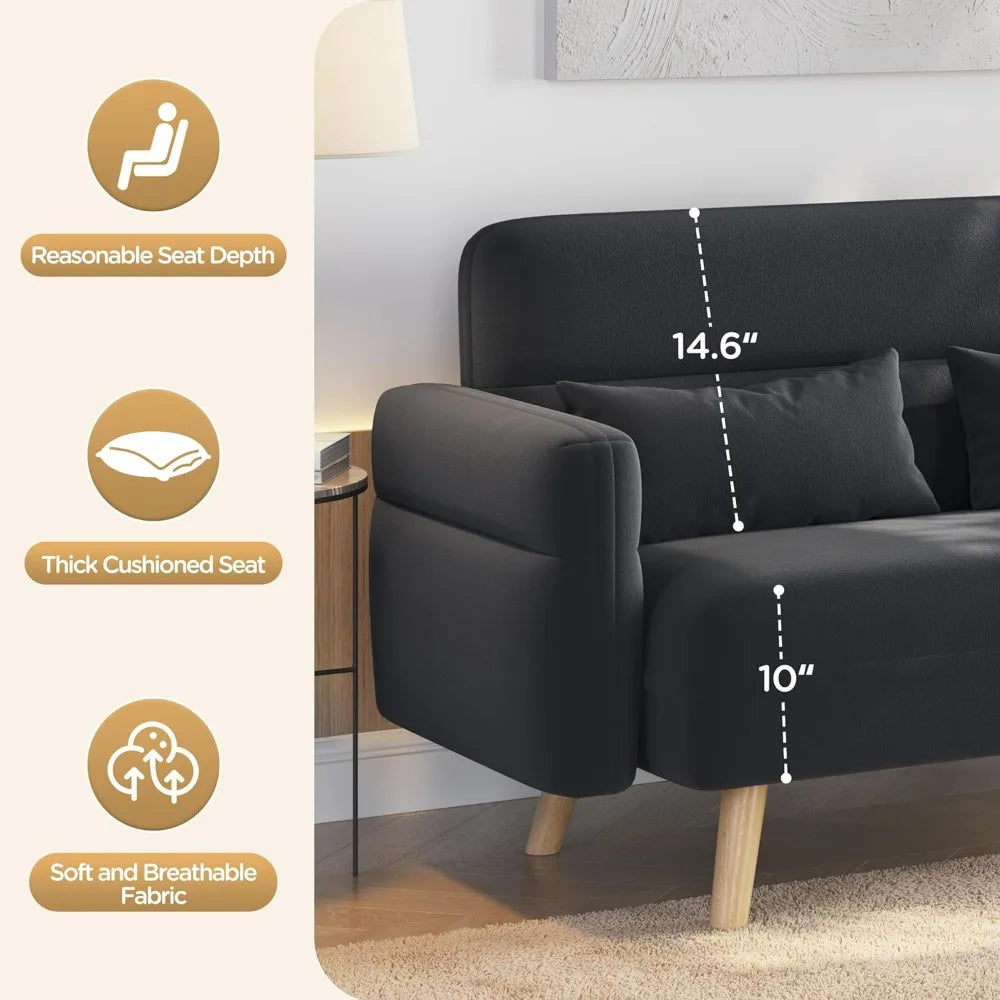 The Belmont Velvet Loveseat