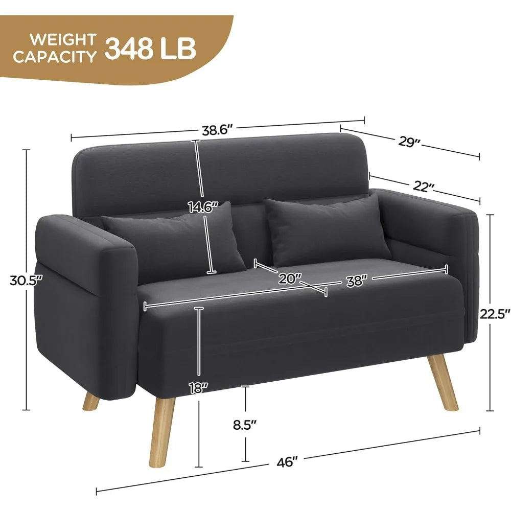 The Belmont Velvet Loveseat