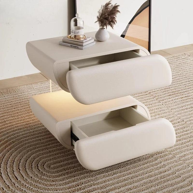 Astoria Collection | Hairpin-Legged Danish-Inspired Walnut Nightstand - showcasing full sculptural form and curated finish in a Mid-Century Modern bedroom setting.