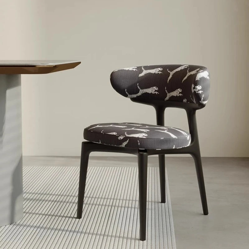 Belmont Collection | Sculptural Velvet-Cushioned Velvet Accent Chair - showcasing full sculptural form and curated finish in a Mid-Century Modern living room setting.