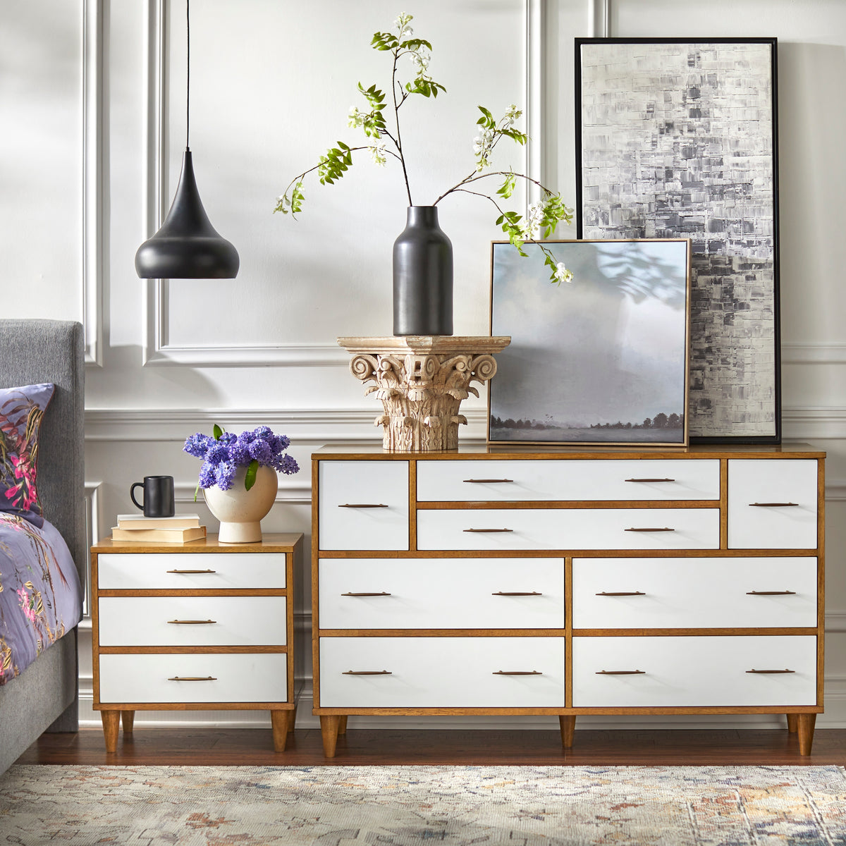 Ana 8-Drawer Mid-Century Modern Dresser