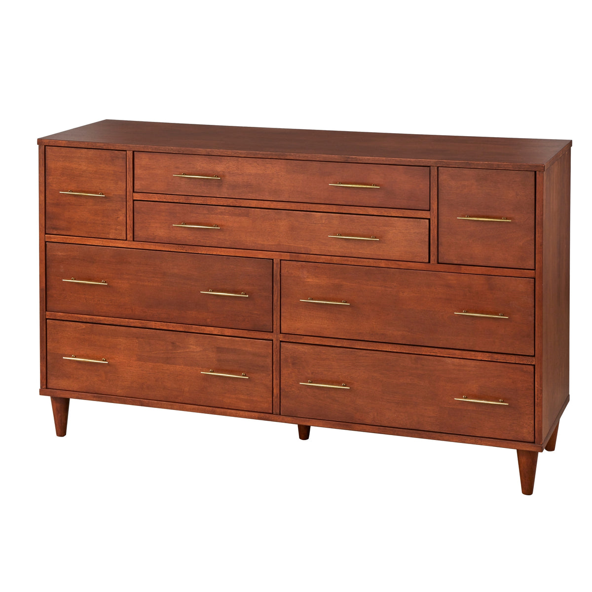 Ana 8-Drawer Mid-Century Modern Dresser
