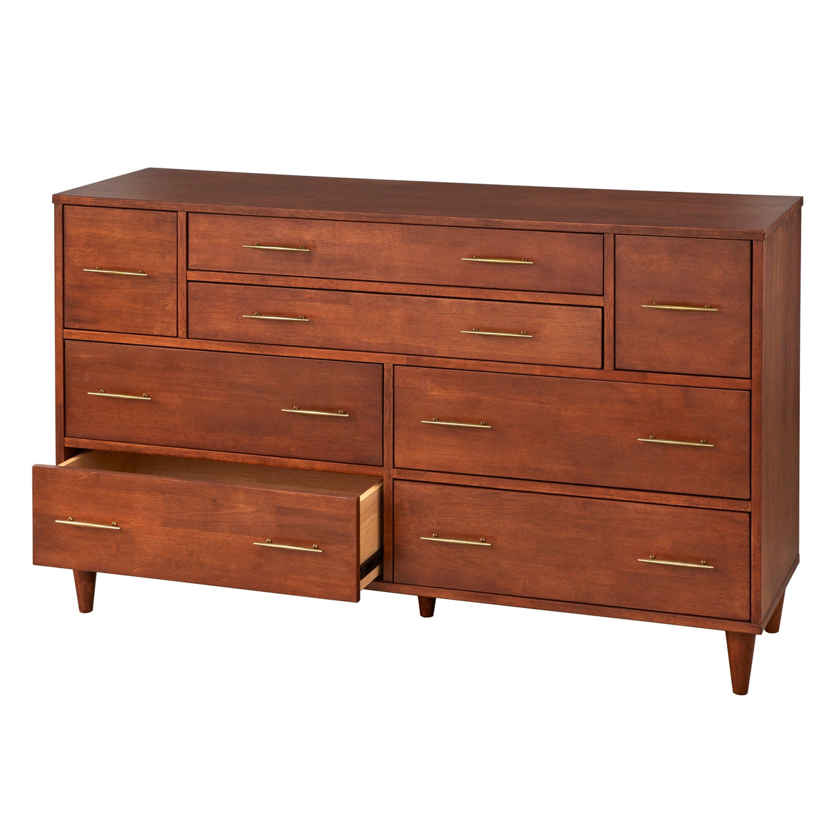 Ana 8-Drawer Mid-Century Modern Dresser