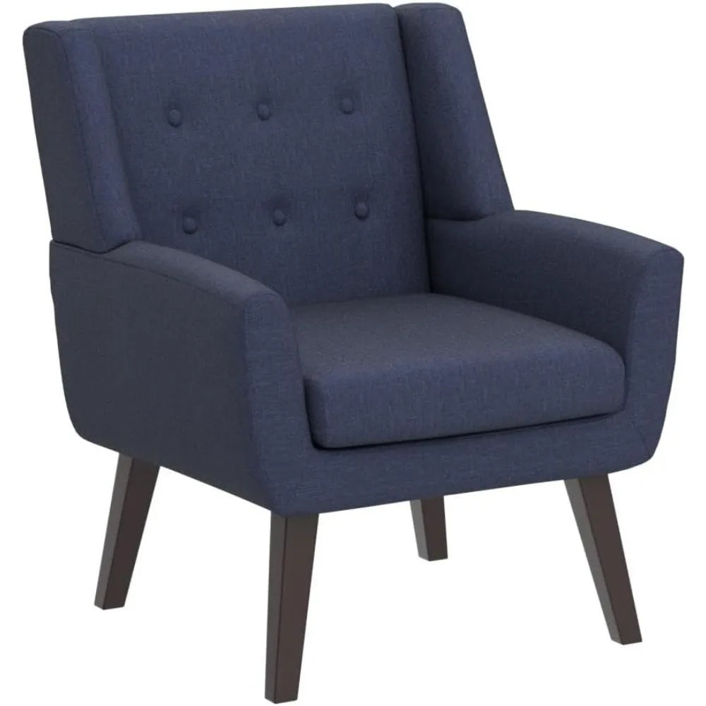 The Fontaine Linen Tufted Accent Chair