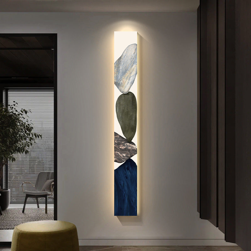 Elegant Canvas LED Wall Light - Modern Luxury Vertical Design