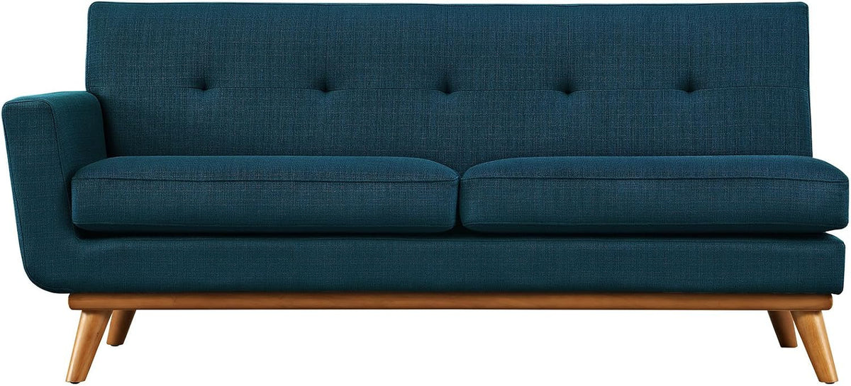 Modway EEI-1795-AZU Engage Left-Arm Upholstered Fabric Loveseat, Azure