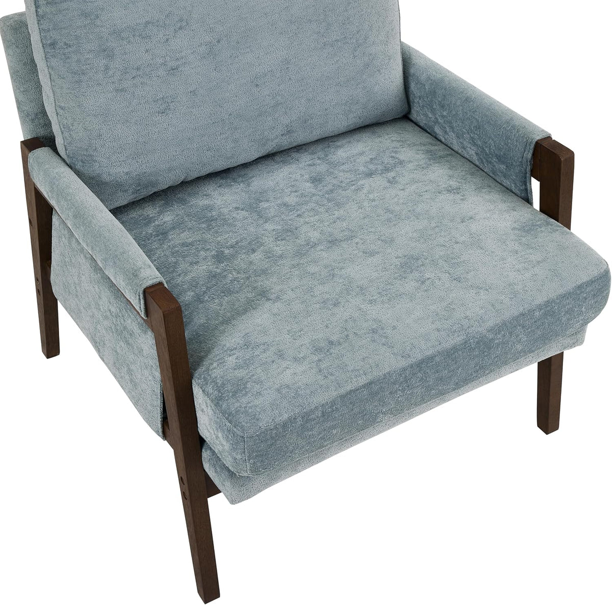 Kelly Mid-Century Modern Accent Armchair, Blue